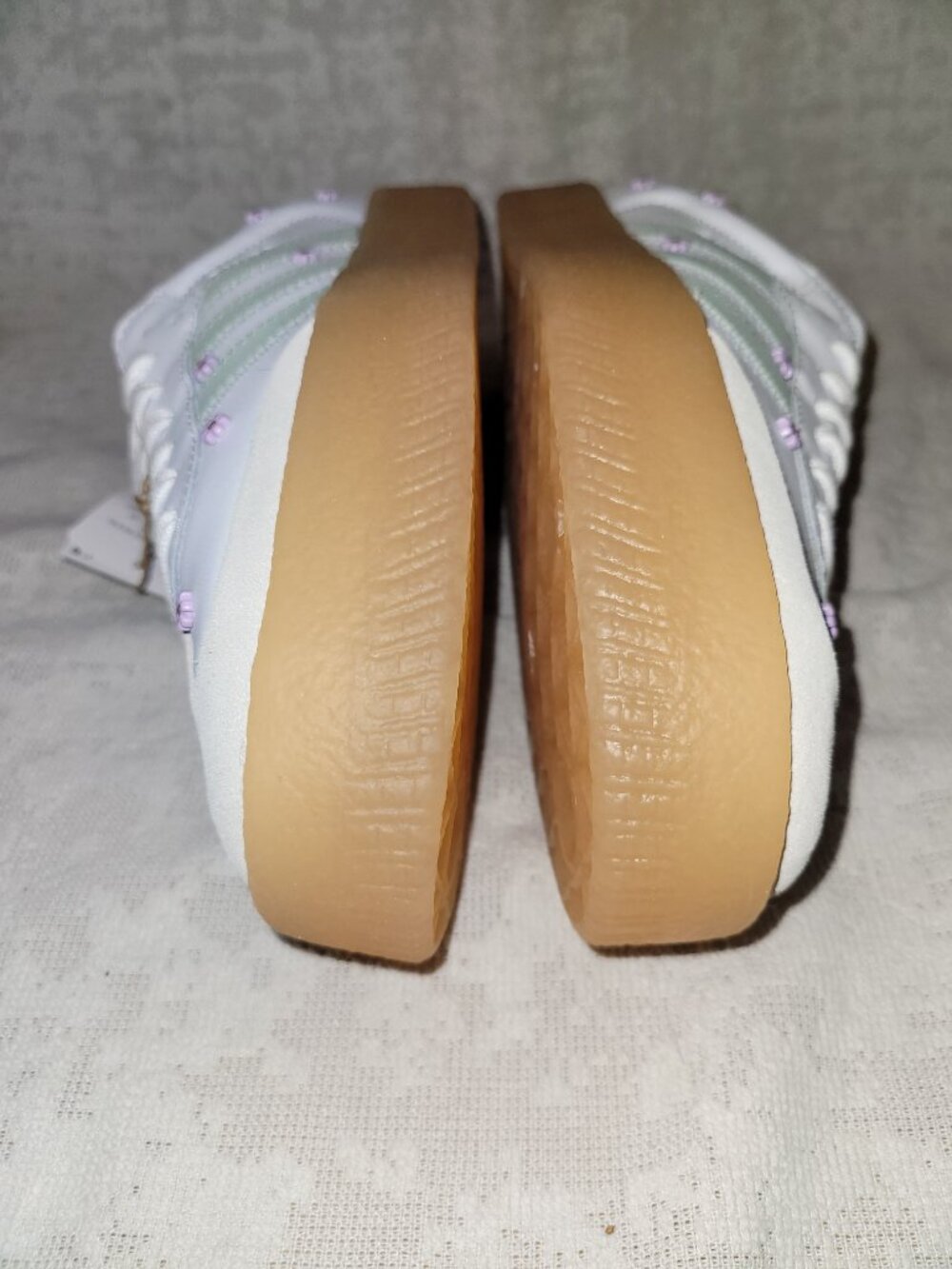 Adidas Sambae Samba Floral Off White Comfy Casual Shoes JS3953 Women's Size 7 - Picture 13 of 16